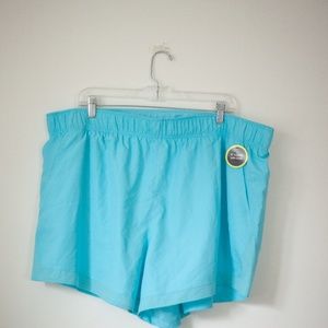 Athletic work 3xl work out shorts 5” inseam with liner NWT light blue